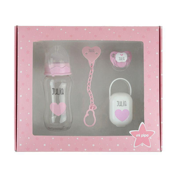 Cajas de regalo para bebé. ¡Al mejor precio! Color rosa empolvado Tetinas  Anatómica Silicona 0-6 meses